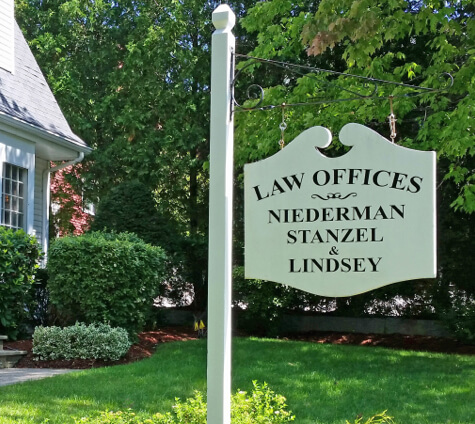 Law Offices of Niederman Stanzel & Lindsey Office sign